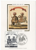 ►Carte Maximum 1978 - Carrousel Louis XIV SOIE - Les Tuileries - YT 1983 - 78 Versailles - 1980-1989