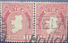 Pair Of Irish Postage Stamp 1922 - Used Stamps