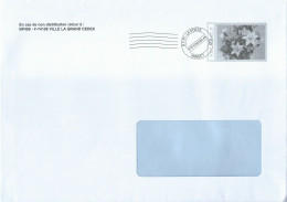 Courrier Post-impact Avec Simili-timbre Bouquet De Fleurs - Pseudo Privé-postwaardestukken