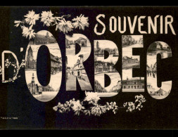 14 - ORBEC - SOUVENIR - LETTRES MULTIVUES - Orbec