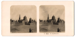 Vue Stéréoscopique-Photo NPG,  Vue De Cairo, Wüste Avec Vue De Khalifengräber  - Stereoscopic