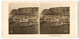 Stereo-Fotografie NPG, Ansicht Helgoland, Ankernde Segelboote An Der Südspitze  - Stereoscopic