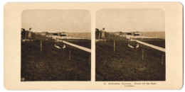 Stereo-Fotografie NPG, Ansicht Cuxhaven, Strand Mit Den Badeanstalten  - Stereoscopic