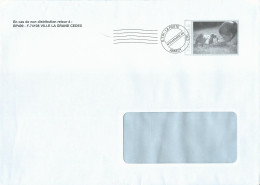 Courrier Post-impact Avec Simili-timbre Lapin - Enfant - Private Stationery