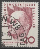ALLEMAGNE RDA N° 476 O Y&T 1960 90e Anniversaire De La Naissance De Lénine - Used Stamps