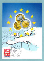 Carte Maximum 1999 - Le Timbre Euro - YT 3214 - Paris - 1990-1999