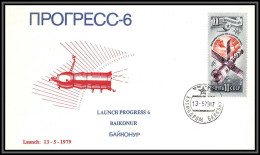 3466 Espace (space Raumfahrt) Lettre Cover Russie (Russia Urss USSR) Soyuz (soyouz Sojus) Launch Progress 6 13/5/1979 - Rusland En USSR