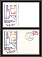 3427 Espace Space Raumfahrt Lettre Cover Briefe Cosmos Allemagne (germany DDR) 24/4/1986 25 JAHRESTAD Gagarine Gagarin - Europe