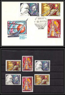 3369 Espace (space Raumfahrt) Lettre (cover) Russie (Russia Urss USSR 3478/3480 Cosmonauts Day KOROLEV Fdc + ** Mnh + 0 - Russie & URSS