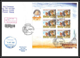 3307X Espace (space Raumfahrt) Lettre Cover Russie (Russia Urss USSR) Cosmonauts Day Gagarine Gagarin 2001/2002 - Russia & USSR