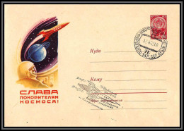 3277 Espace (space) Entier Postal Stationery Russie (Russia Urss USSR 12/4/1962 Simferopol Lollini 1646 Gagarine Gagarin - Russie & URSS
