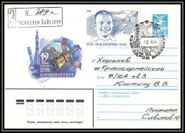 3273 Espace Space Entier Postal Stationery Russie Russia 12/4/1984 Cosmonauts Day Gagarine Gagarin Recommandé Registered - Rusia & URSS