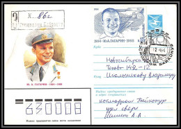3275 Espace Space Entier Postal Stationery Russie Russia 12/4/1984 Cosmonauts Day Gagarine Gagarin Recommandé Registered - Russia & USSR