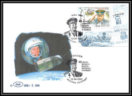 3267f Espace (space Raumfahrt) Lettre (cover Briefe) Russie Russia 12/4/2001 Cosmonauts Day Gagarine Gagarin - Russie & URSS