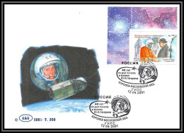 3267a Espace (space Raumfahrt) Lettre (cover Briefe) Russie Russia 12/4/2001 Cosmonauts Day Gagarine Gagarin - Rusia & URSS