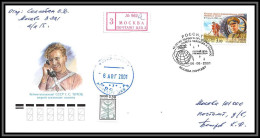 3231 Espace Space Lettre Cover Briefe Russie (Russia Urss USSR) 08/08/2001 Gagarine (Gagarin) Recommandé Registered - Russia & USSR