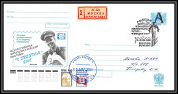 3228 Espace (space) Entier Postal Stationery Russie (Russia) 12/04/2001 Cosmonauts Day Gagarine Gagarin Recommandé  - Rusia & URSS