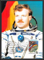 3171 Espace Space Carte Maximum (card) Ewald Russie (Russia Urss USSR) Soyuz (soyouz Sojus) Start TM-25 10/02/1997 - Russia & USSR