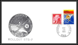 2932 Espace (space Raumfahrt) Lettre (cover Briefe) USA Rollout Sts-7 Shuttle (navette) Challenger 26/3/1983 - USA