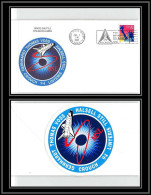 2966 Espace (space) Lettre (cover) USA Start Sts - 94 Columbia Shuttle (navette) 1/7/1997 + Stickers (autocollant) - USA
