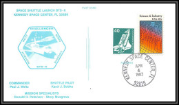 2921 Espace (space) Lettre (cover) USA Allemagne (germany Bund) Sts-6 Start Shuttle (navette) Challenger 4/4/1983 - USA