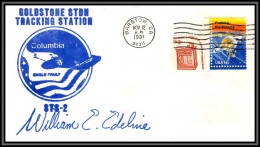 2873 Espace Space Lettre Cover USA Signé (signed Autograph) Sts-2 Start Columbia Shuttle Barstow Goldstone 12/11/1981 - United States