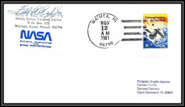 2872 Espace (space) Lettre Cover Signé (signed Autograph) USA Sts-2 Columbia Shuttle (navette) Start Waimea 12/11/1981 - Stati Uniti