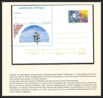 2818X Espace (space) Entier Postal (Stamped Stationery) Italie (italy) Galiléo 1985 25 Anniversario Del Planetario - Europe