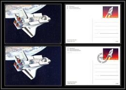 2859 Espace (space Raumfahrt) Lot 2 Entier Postal (Stamped Stationery) Suisse (Swiss) Spacelab 9/3/1981 - Europe