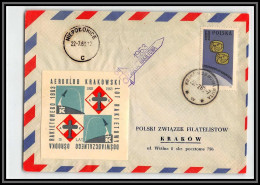 2764 Espace (space Raumfahrt) Lettre (cover Briefe) Pologne (Poland) 22/7/1963 Rocket Aeroklub Rakietowa Krakowski - Europe