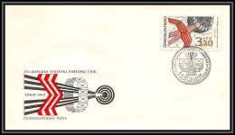 2469 Espace (space Raumfahrt) Lettre (cover Briefe) Tchécoslovaquie (Czechoslovakia) Fdc 1749 Tokyo 1969 United Nations - Europe