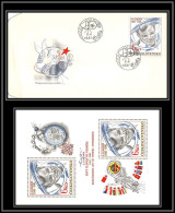 2478 Espace (space Raumfahrt) Lettre (cover Briefe) Tchécoslovaquie Czechoslovakia Bloc 49 Fdc + Mnh * *gagarine Gagarin - Europa