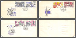 2469X Espace (space Raumfahrt) Lettre (cover) Tchécoslovaquie (Czechoslovakia) N°1550/1555 FDC + ** Conquete Spaciale - Europe