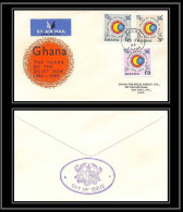 4322/ Espace Space Raumfahrt Lettre Cover Briefe Cosmos 15/7/1964 FDC Ghana Année Internationale Du Soleil Calme - Afrika