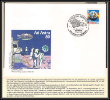 3778X Espace Space Raumfahrt Lettre Cover Briefe Cosmos Usa Essen Ad Stra 89 21/4/1990 Apollo 2 - Estados Unidos