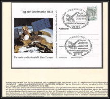 3762X Espace (space) Entier Postal Stationery Allemagne (germany Bund) 31/10/1993 Friesoythe 1 Satellite - Europe