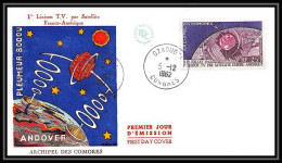 3752/ Espace Space Raumfahrt Lettre Cover Briefe Cosmos 5/12/1962 1ère Liaison Tv Par Satellite Comores (Comoros) - Afrique