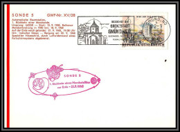 3727 Espace Space Raumfahrt Lettre Cover Briefe Cosmos Autriche (Austria) 21/9/1968 Sonde 5 - Europa