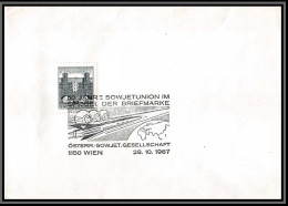 3696 Espace Space Raumfahrt Lettre Cover Briefe Cosmos Autriche (Austria) 28/10/1987 50 Jahre Sowjetunion - Europa