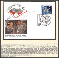 3636X Espace SpaceLettre Cover Signé Signed Autograph Viehböck And Lothaller Autriche Austria Austro Mir 1991 19/6/1992  - Europa