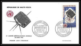4946/ Espace Space Raumfahrt Lettre Cover Briefe Cosmos 23/3/1966 Journée Météorologique Mondiale FDC PA 28 Haute Volta - Africa