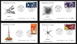 4960/ Niger PA 58/61 Satellites FUSEE DIAMANT Espace Space Raumfahrt Lettre Cover Briefe Cosmos 12/5/1966  - Afrique