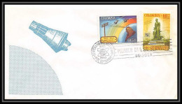 4683/ Espace Space Raumfahrt Lettre Cover Briefe Cosmos 1/12/1965 Fdc Telegrafo Colombie (Colombia) - Amérique Du Sud