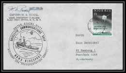 4646/ Nigeria Nasa USNS Kingsport (T-AG-164) Espace Space Lettre Cover 1965 Signé Reddel (signed Autograph)  - Afrique