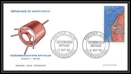 4636/ Espace Space Raumfahrt Lettre Cover Briefe Cosmos 15/9/1965 FDC Early Bird Telécommunications Spatiales Haute-Volt - Afrika