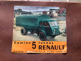 (16) DOCUMENT Commercial RENAULT  Camlon 5 Tonnes RENAULT - Automobilismo