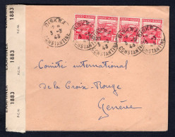 FRENCH ALGERIA Biskra 1943 Censored Cover To Switzerland (p4037) - Covers & Documents