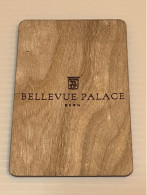 Hotel BELLEVUE PALACE Bern Switzerland Room Key Card Keycard, 1 Used Card - Autres & Non Classés