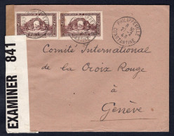 FRENCH ALGERIA Philippeville 1943 Censored Cover To Switzerland (p4056) - Storia Postale