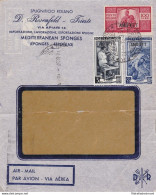 1951 TRIESTE A - N° 67+92+103 Su Frontespizio Di Busta Commerciale Per Il Perù - Other & Unclassified